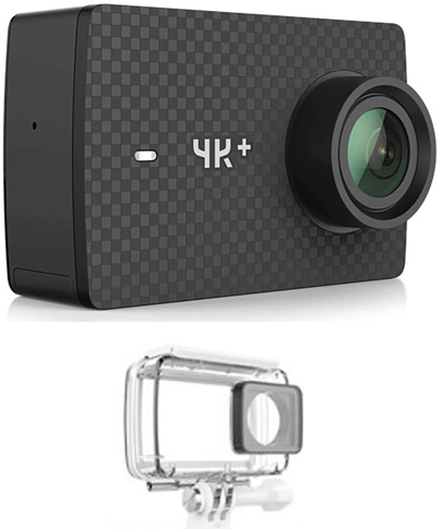 Экшн камера Xiaomi YI 4K+ Black (Чёрный) Global Version и водонепроницаемый бокс фото 4