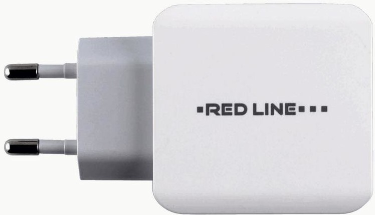 СЗУ адаптер 3 USB (модель Y3)  3.1A Fast Charge белый, Redline фото 1