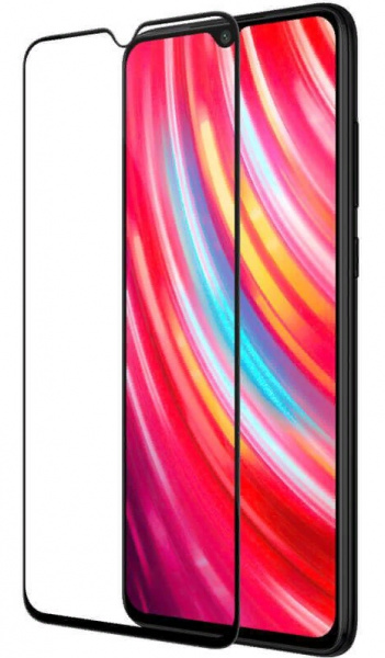 Защитное стекло для Xiaomi Redmi 9 Full Screen Full Glue (3D) черный, Redline фото 1