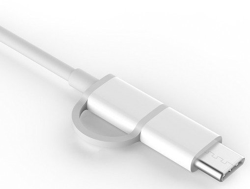 Кабель ZMI 2 in1 USB Type-C/Micro 30 см (AL511) белый фото 2