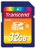 Карта памяти Transcend SDHC Premium 200X Class 10 (30/10MB/s) 32GB - фото